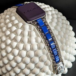 LAGOS Ultramarine Ceramic and Stainless Steel Watch Bracelet: 38-45mm